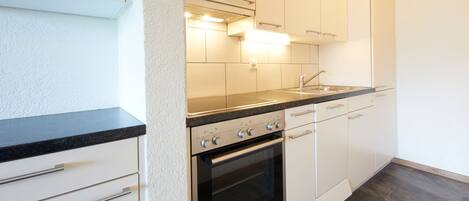 Frigorífico, microondas, horno y lavavajillas