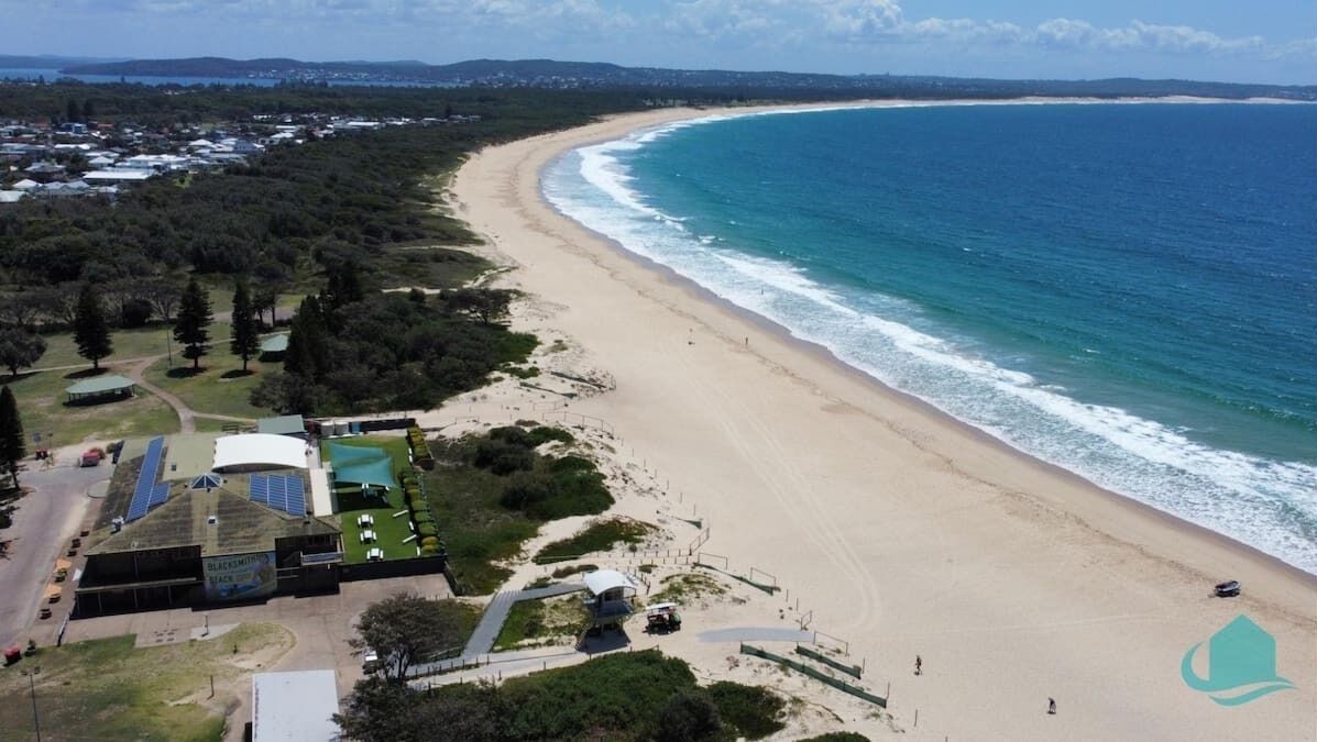 Blacksmiths Beach and Nine Mile Beach