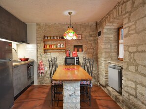 Fridge, microwave, dishwasher, toaster