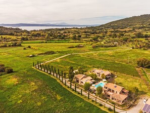 A rural property with a swimming pool, solar panels, and a vineyard. - Casa Domenico n° 1 by Interhome (Lago di Bolsena)