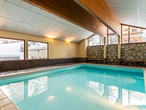 Indoor pool, a heated pool