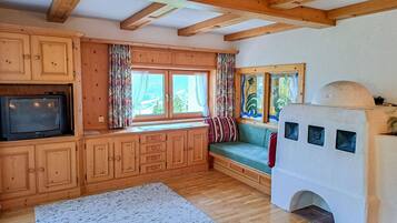 Fernseher, Kamin
