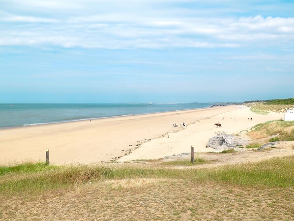 Vlak bij het strand