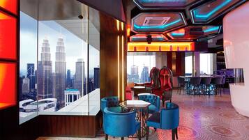 Rooftop bar, poolside views, open daily