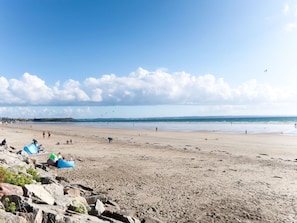 Vlak bij het strand