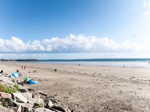Vlak bij het strand