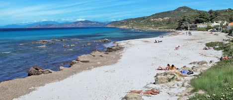 Tæt på stranden