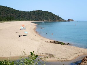 Vlak bij het strand