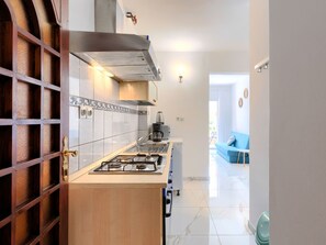 Fridge, microwave, dishwasher, toaster