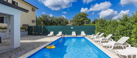 A heated pool