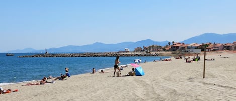 Vlak bij het strand
