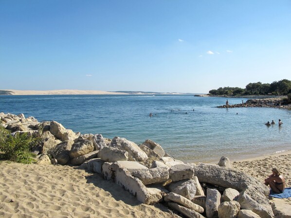 Vlak bij het strand