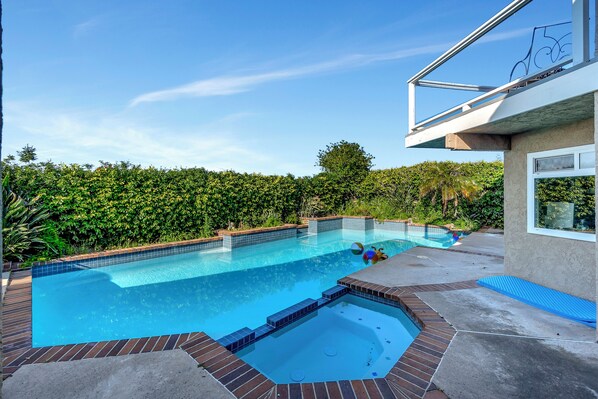 Una piscina riscaldata