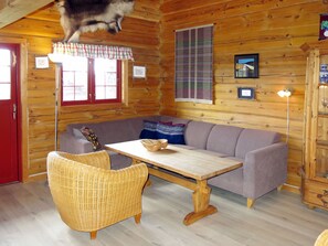 TV, lareira, DVD player
