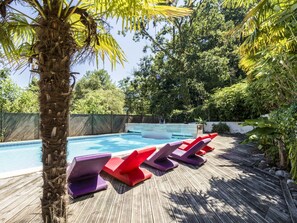 A heated pool
