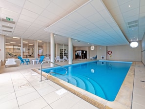 Indoor pool, a heated pool