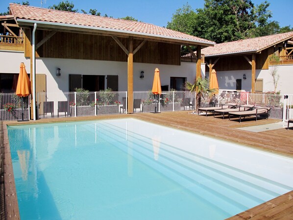 A heated pool