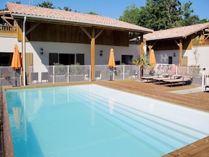 Una piscina riscaldata