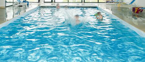 Indoor pool, a heated pool