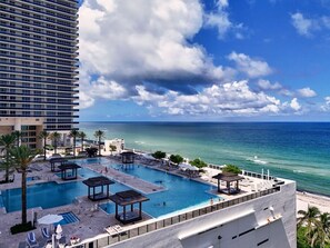 Pool - Executive Retreat: 3-BR Luxury Oceanview Condo (Hallandale Beach)