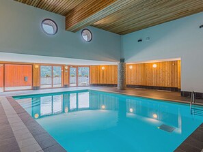 Indoor pool, a heated pool
