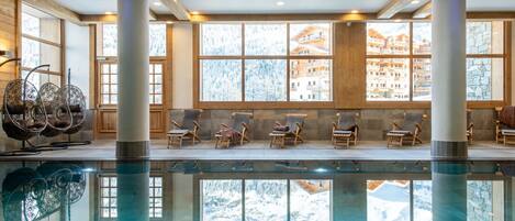 Indoor pool, a heated pool