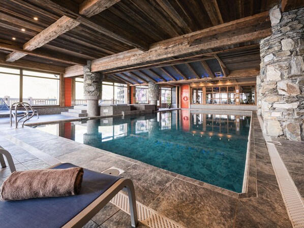 Indoor pool, a heated pool