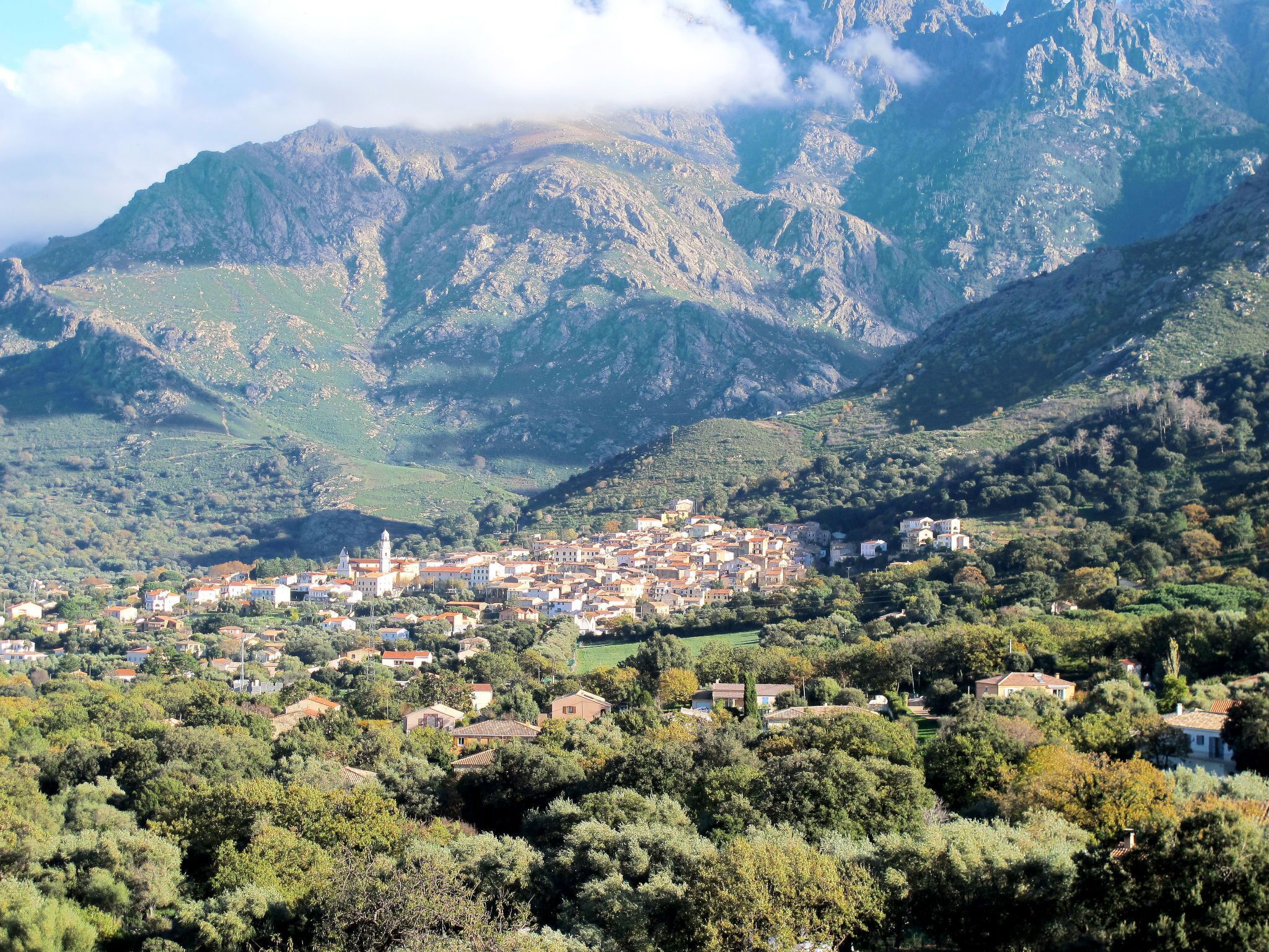 منظر من الجو على ارتفاع عالٍ