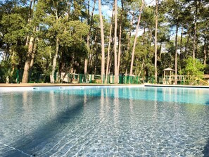 A heated pool