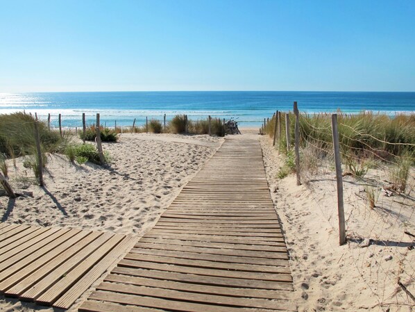 Vlak bij het strand
