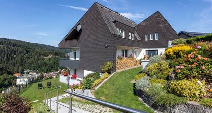 Ferienwohnung Triberg-Blick mit Bergblick, Terrasse und Wi-Fi