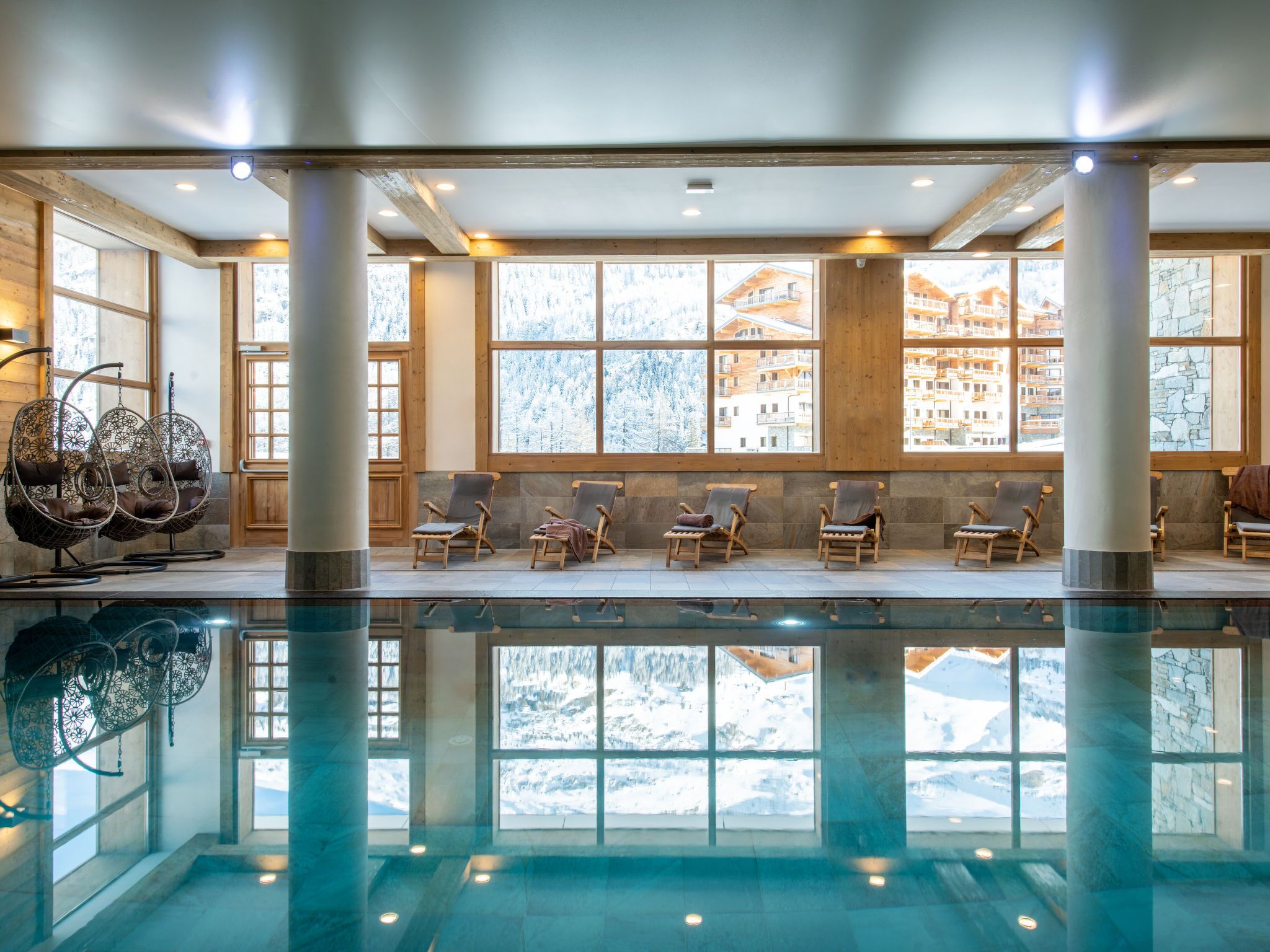 Indoor pool, a heated pool