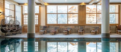 Indoor pool, a heated pool