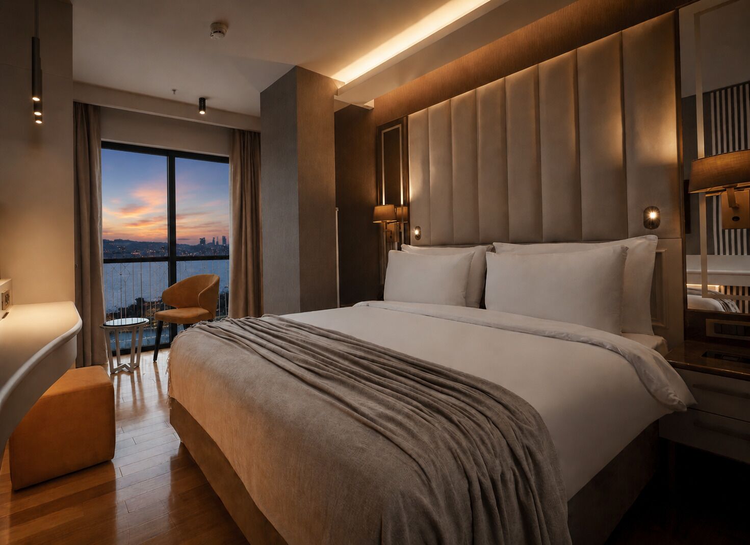 Superior Room, 1 Double Bed, Sea View | Minibar, in-room safe, WiFi (free), bed sheets