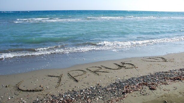 A beach with the word "CYPRUS" written in the sand. - HOUSE NEAR THE BEACH (MILITSA 🌺 ANGELIKI)
 ❤️OUR LITTLE PARADISE❤️🌺 🌺   🇨🇾 (Perivolia Larnakas)