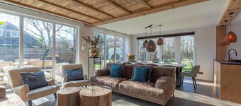 Villa near Dutch dunes with sun-facing garden