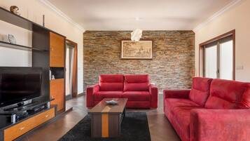 TV, fireplace, DVD player