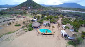 Bungalou Comfort, vistes a la platja | Sala d'estar