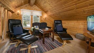 Televisión, chimenea y reproductor de DVD