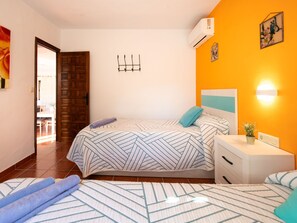 2 habitaciones, tabla de planchar con plancha y wifi 