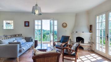 Télévision, cheminée