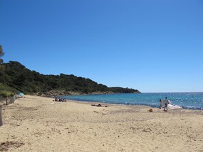 Vlak bij het strand