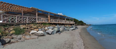 靠近海滩