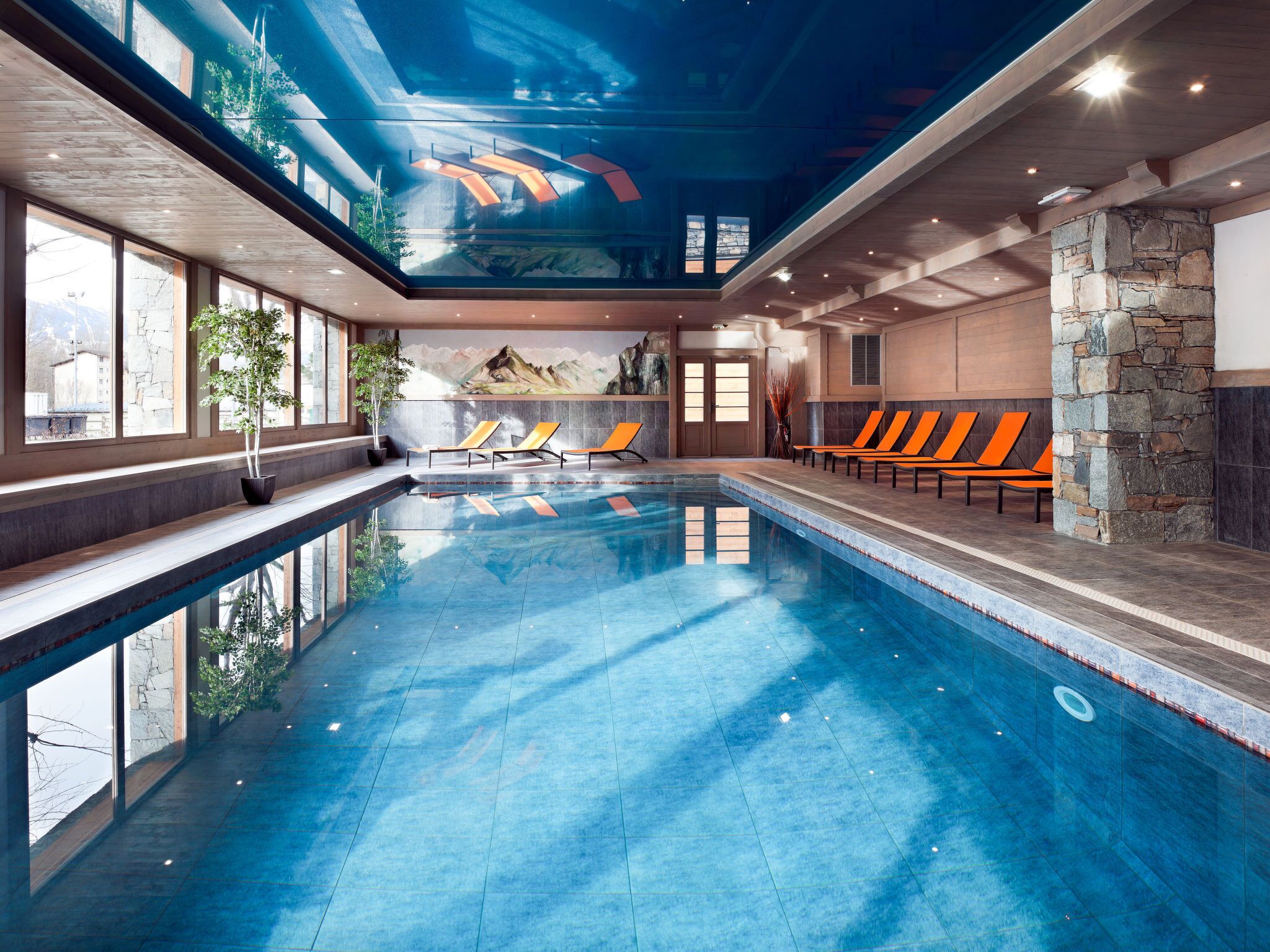 Indoor pool, a heated pool