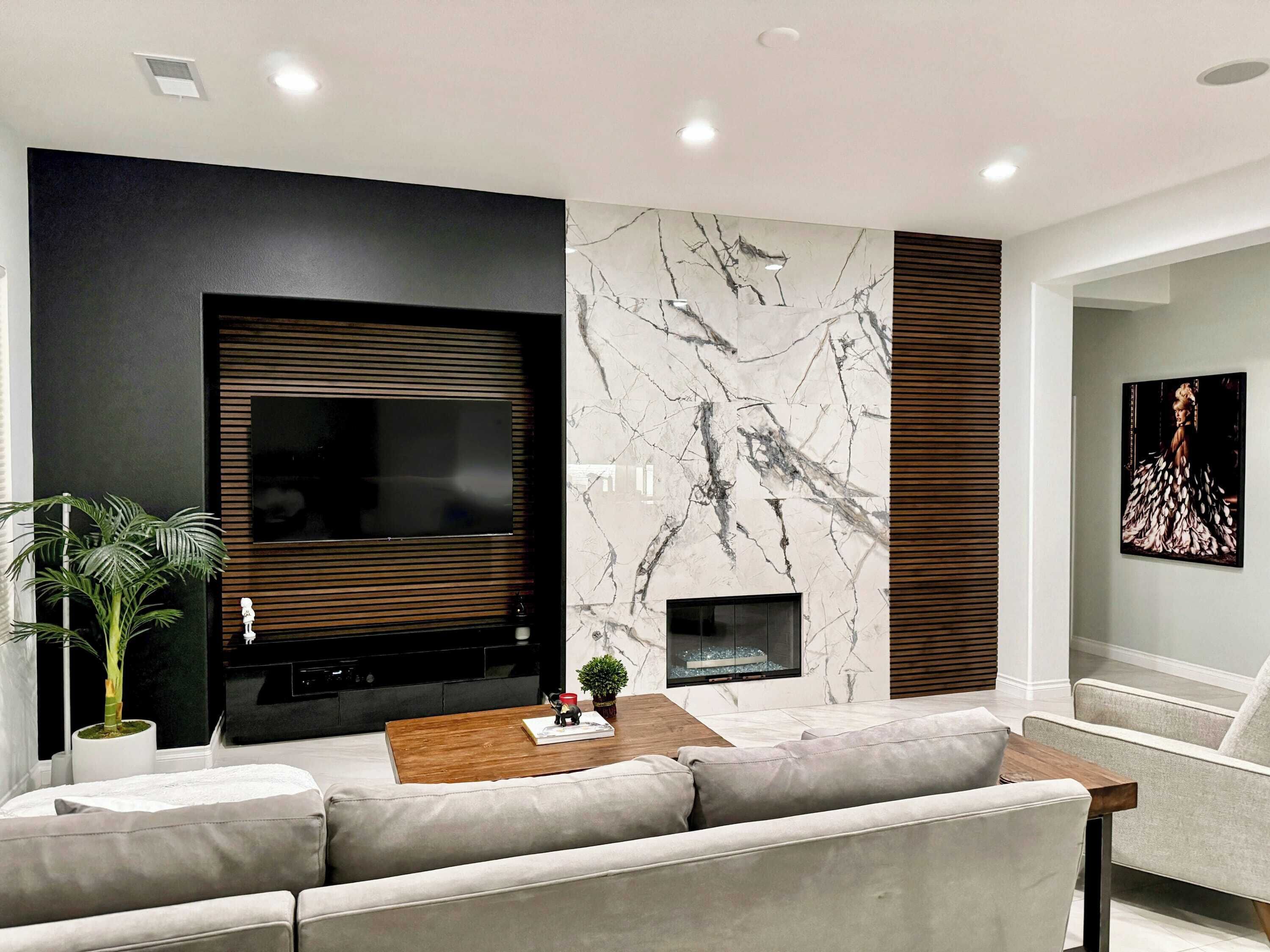 TV, fireplace, foosball, offices