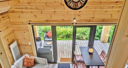 Chalet confortable 4 pers., terrasse, 2 chambres au camping de Coupeau