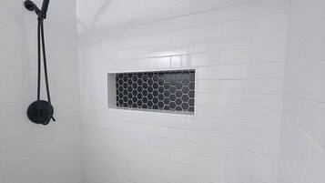 Een douche, een haardroger