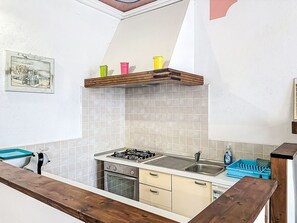 Fridge, microwave, oven, toaster
