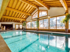Indoor pool, a heated pool