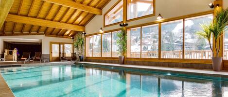 Indoor pool, a heated pool
